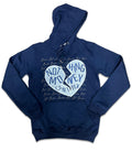 RETRO LABEL Broken but not Broke HOODIE (RETRO 4 MIDNIGHT NAVY)