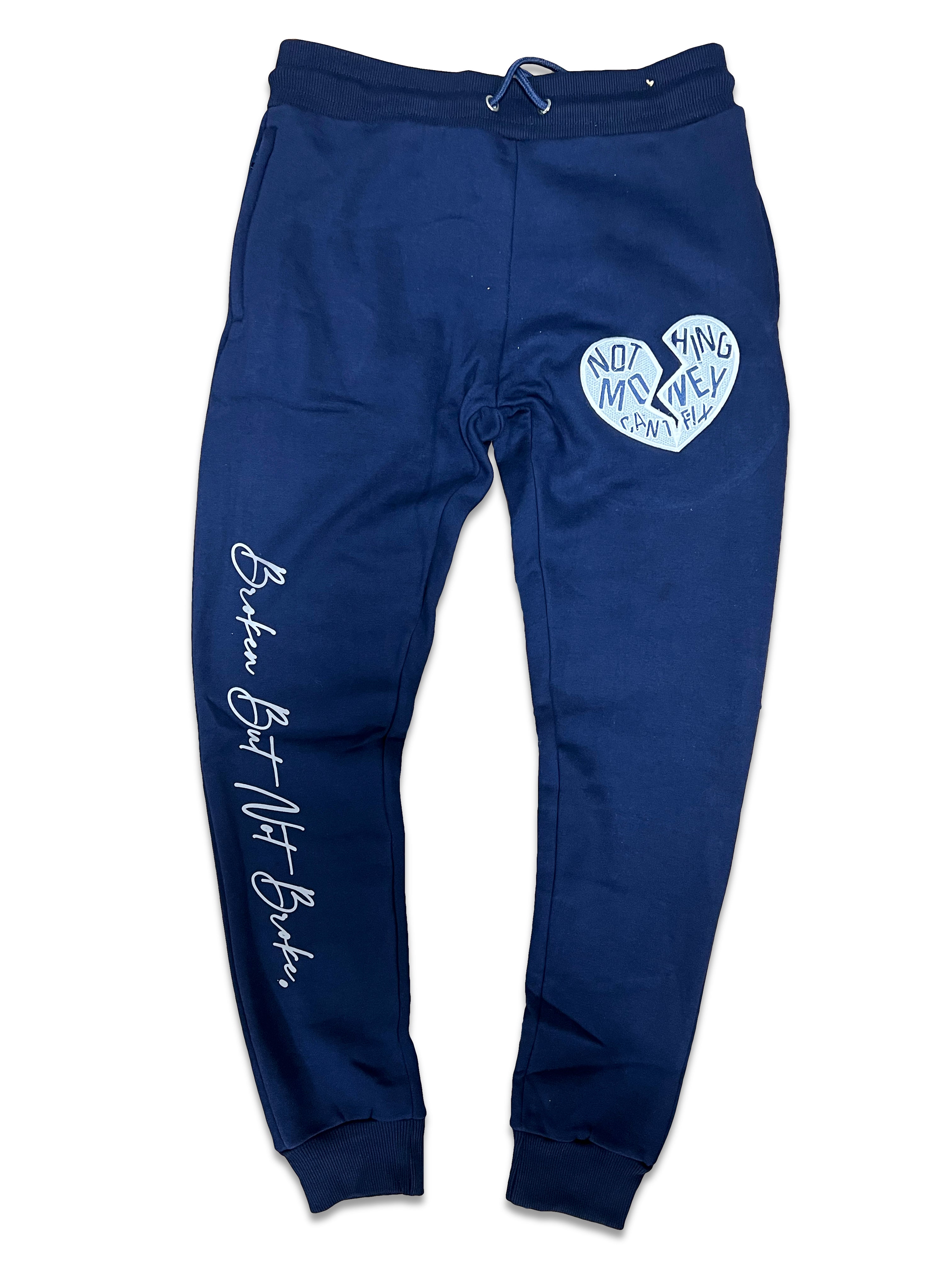 RETRO LABEL Broken but not Broke JOGGER (RETRO 4 MIDNIGHT NAVY)