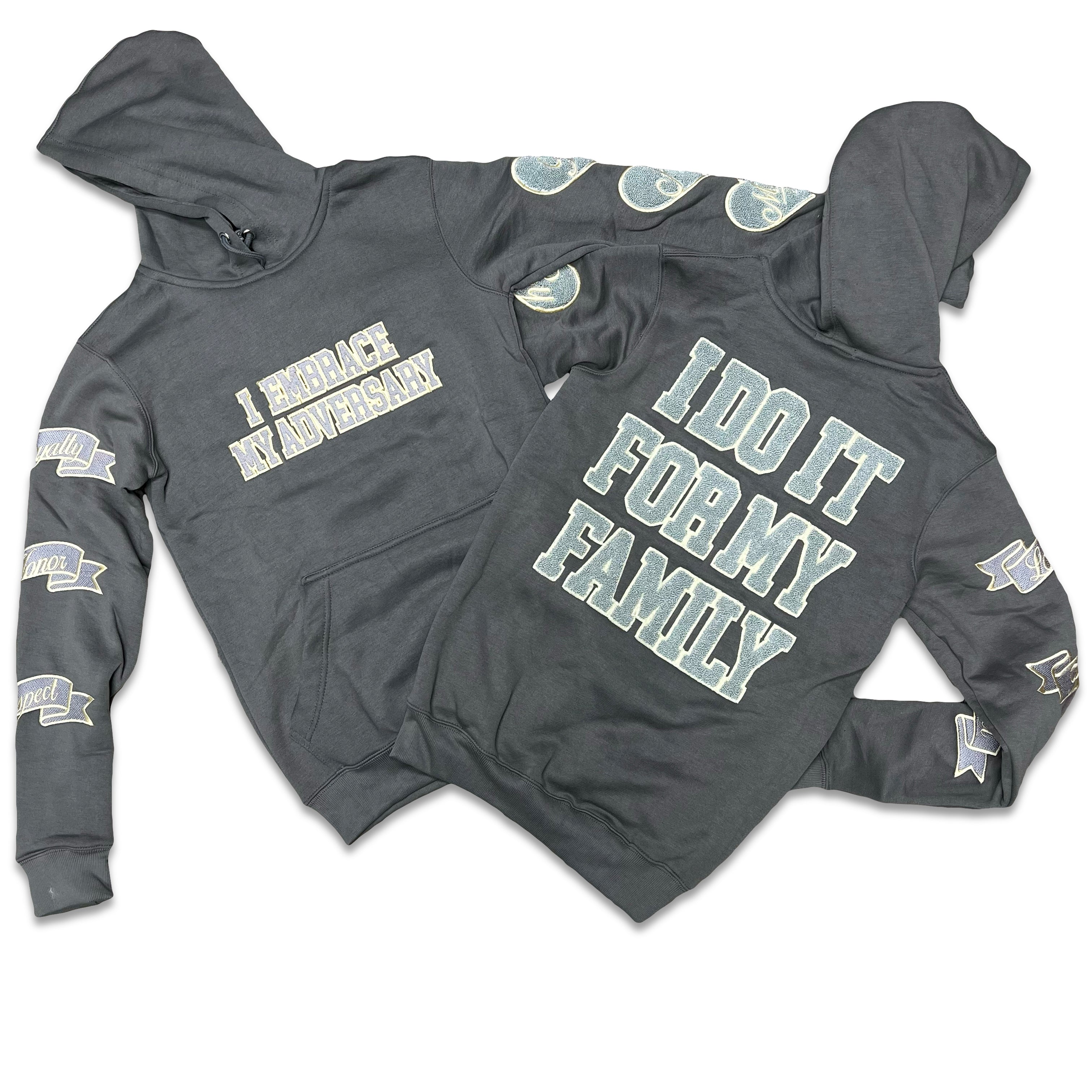 RETRO LABEL Family HOODIE (RETRO 4'S Craft Photon Dust)