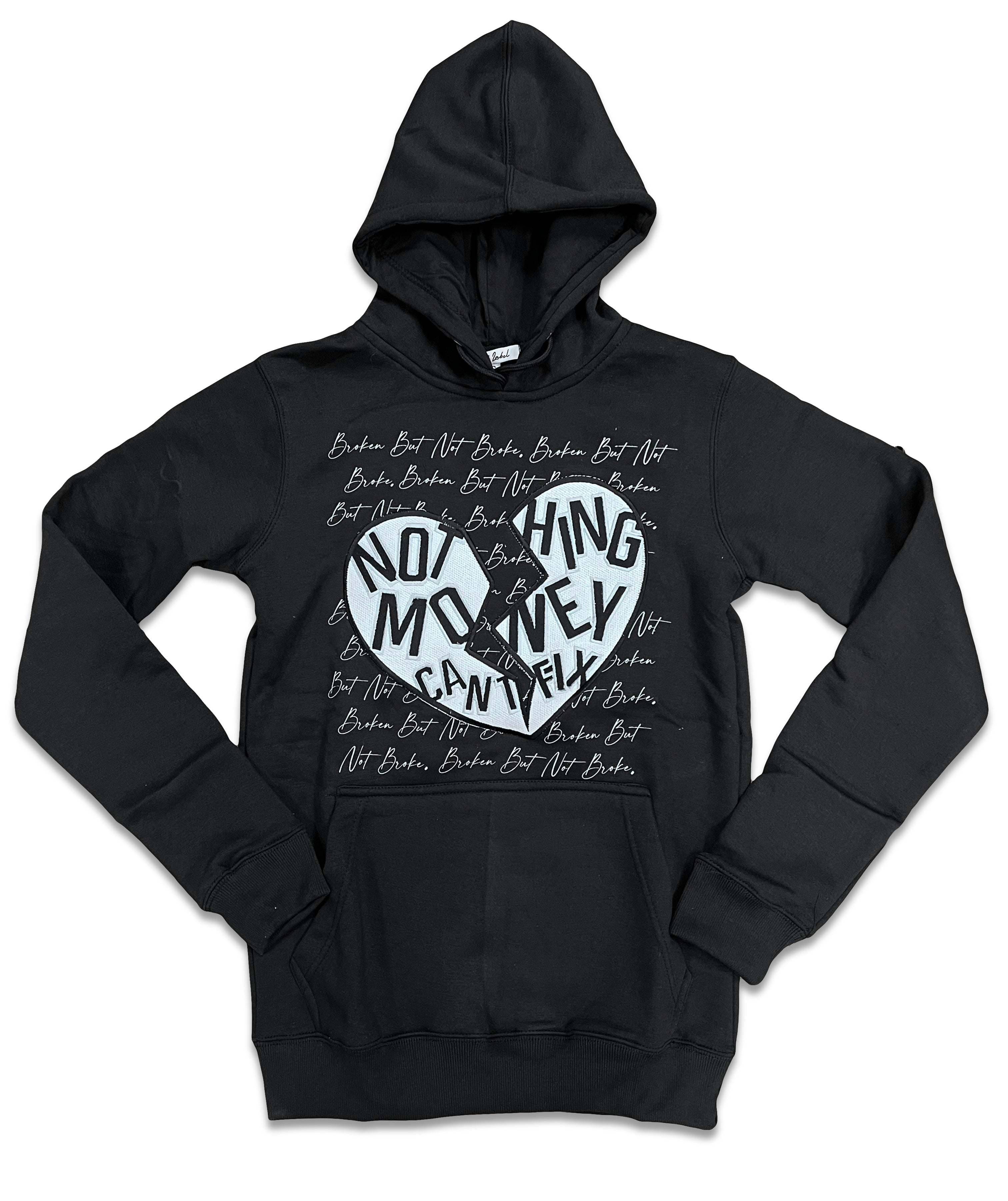 RETRO LABEL Broke but not Broken HOODIE (RETRO 1 High 85)