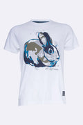 A TIZIANO Jagger | Graphic Print Crewneck (White)