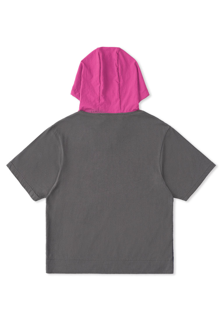 Alpha Style Hooded Nylon Shirts (GRY)