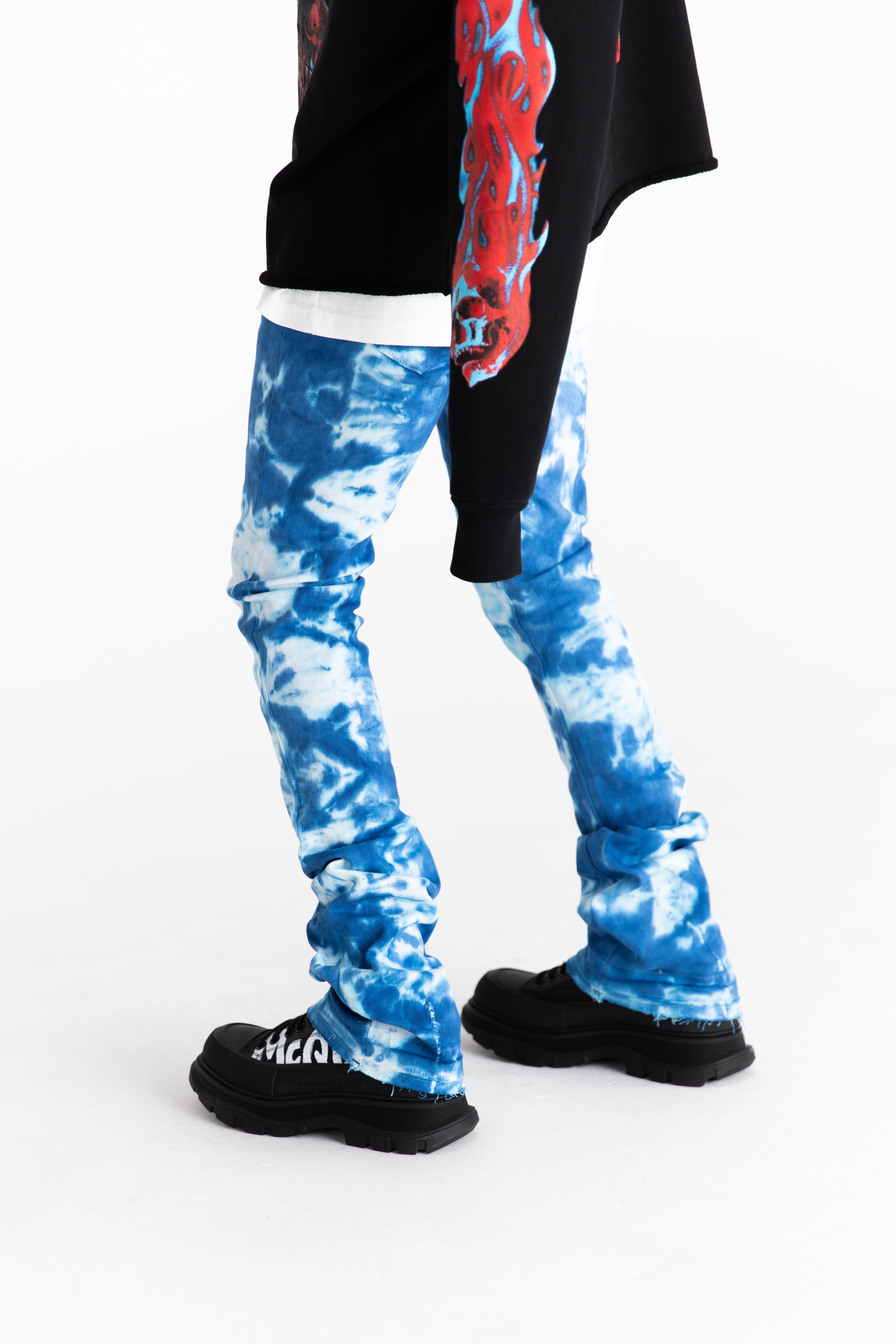PHEELINGS Trust the Process Jeans (Blue Tie Dye)