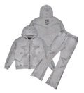 Gunzinii french terry hoodie set (Light Grey)
