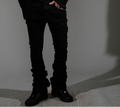 Vicious SKELETON FLARE JEAN (Black)