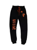 Retro Label No Love Jogger Black (Retro 5 Orange Blaze)