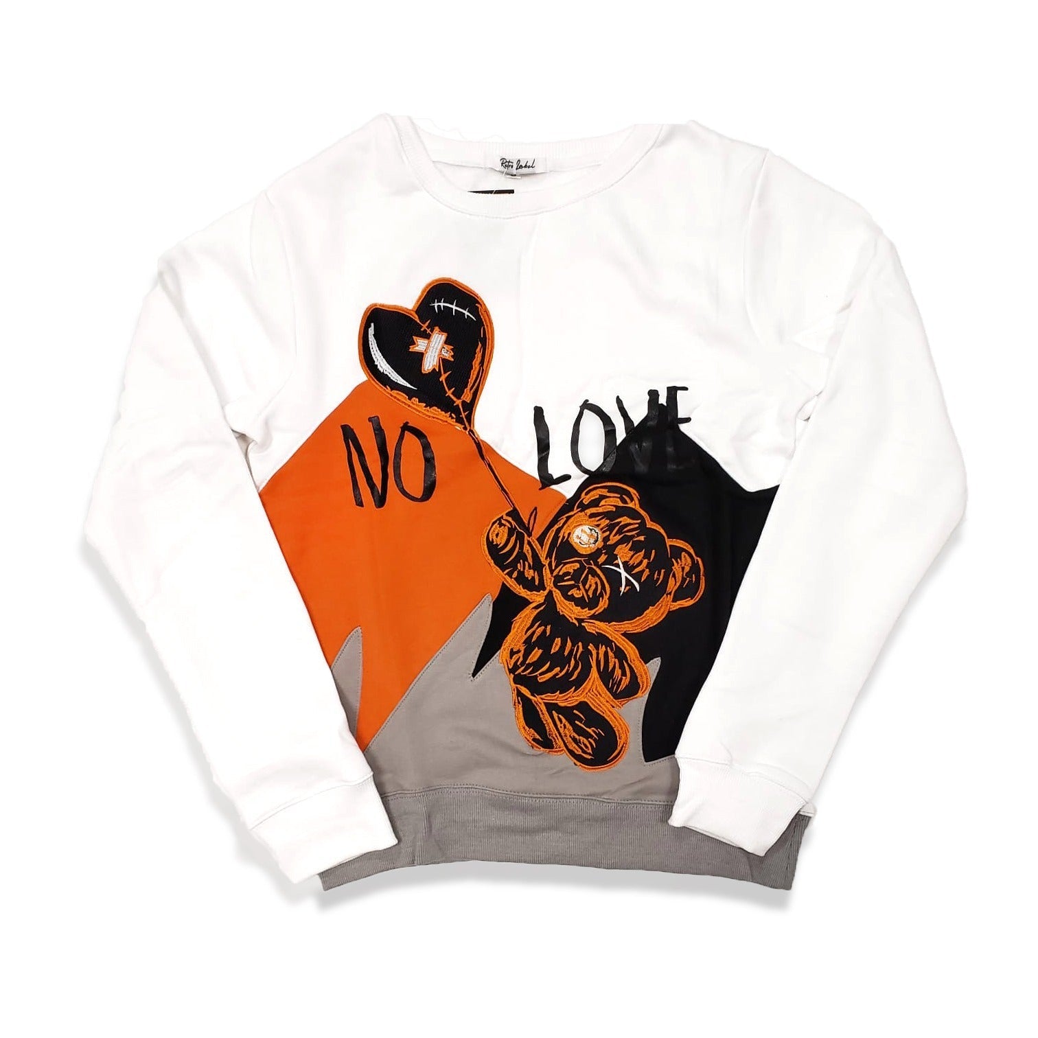 Retro Label No Love Crewneck (Retro 5 Orange Blaze)