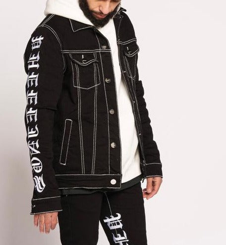 Pheelings AGAINST ALL ODDS DENIM JACKET (JET BLACK)