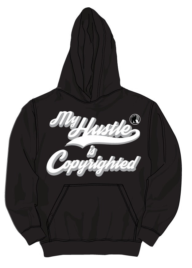 RETRO LABEL COPYRIGHTED HOODIE (RETRO 6 METALLIC SILVER)