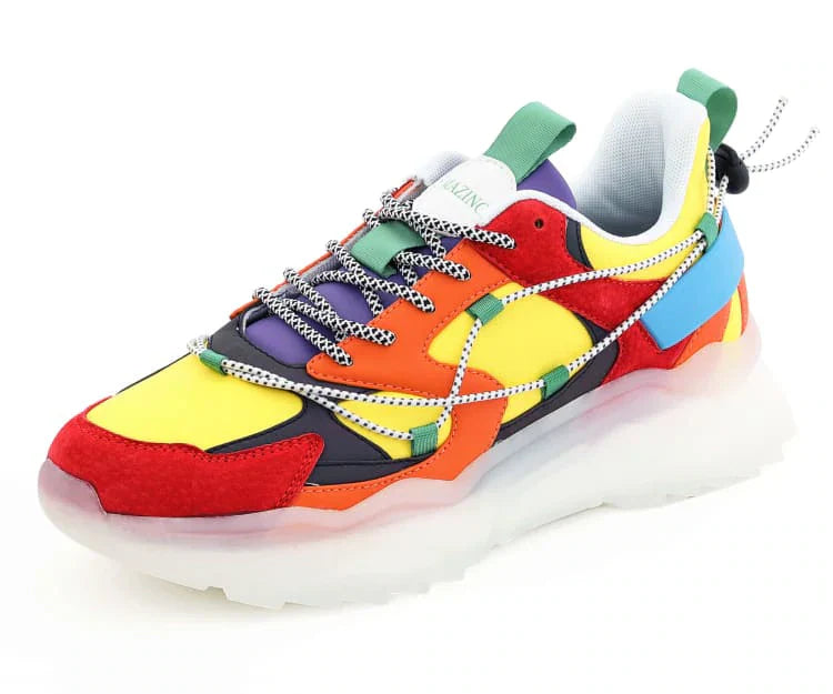 Mazino Dynamite Shoes (Yellow Multi/Red/Orange)