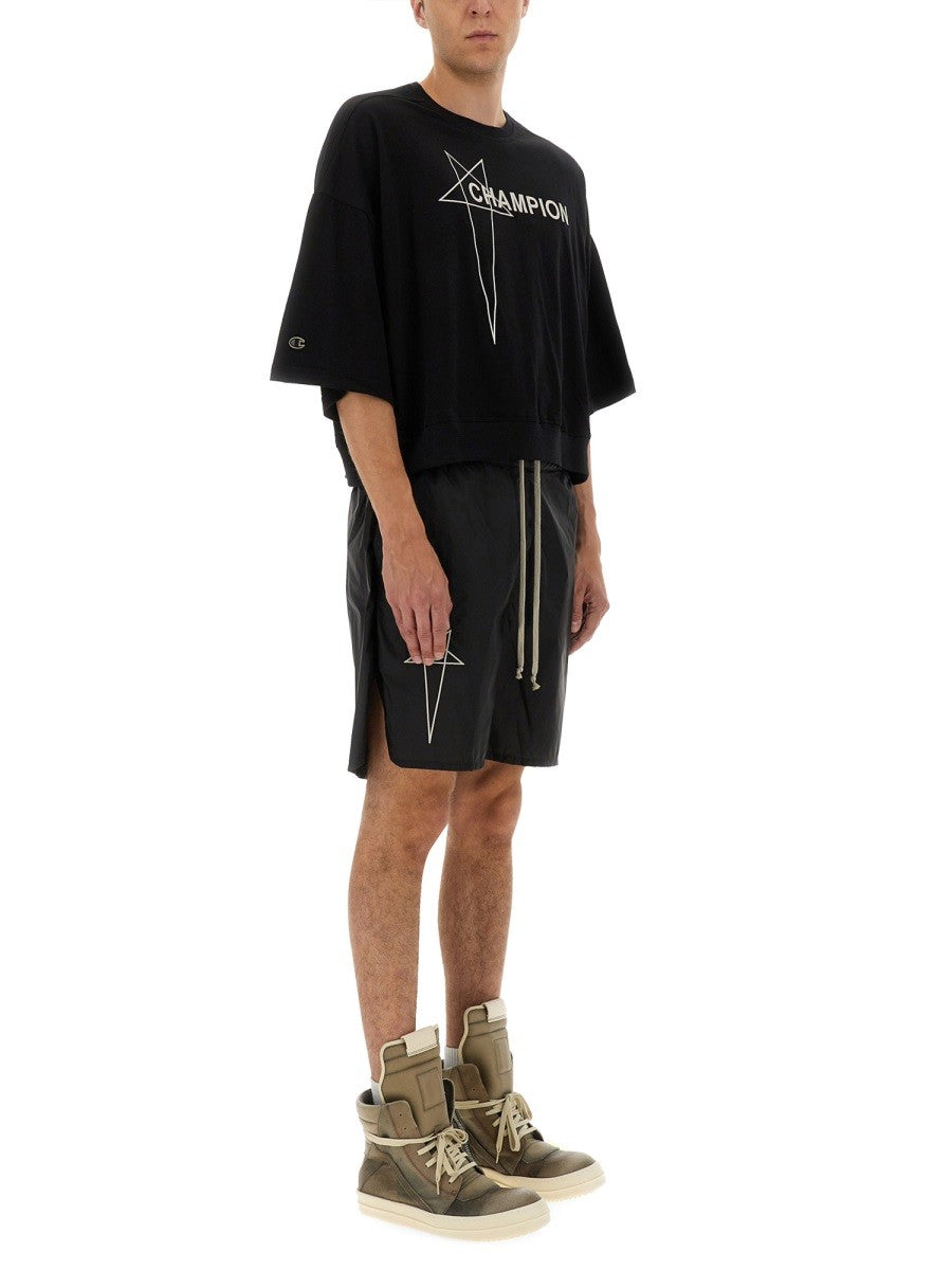 CHAMPION X RICK OWENS TOMMY CROPPED T-SHIRT