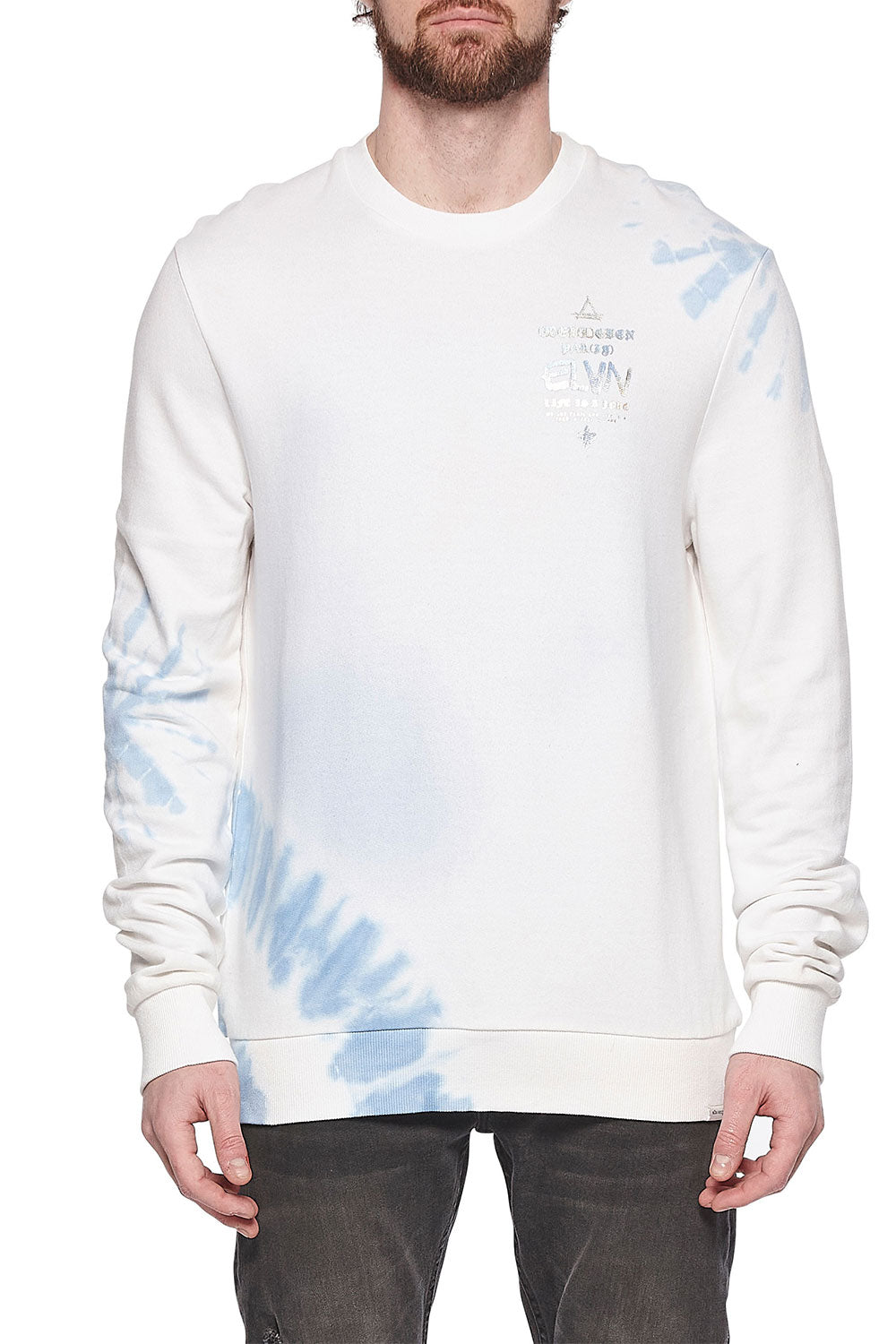 Eleven Paris Knit Tie Dye Crewneck Sweatshirt (PLEIN AIR TIE DYE)