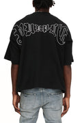 Purple Brand Jersey Oversized Ss Top (Black)