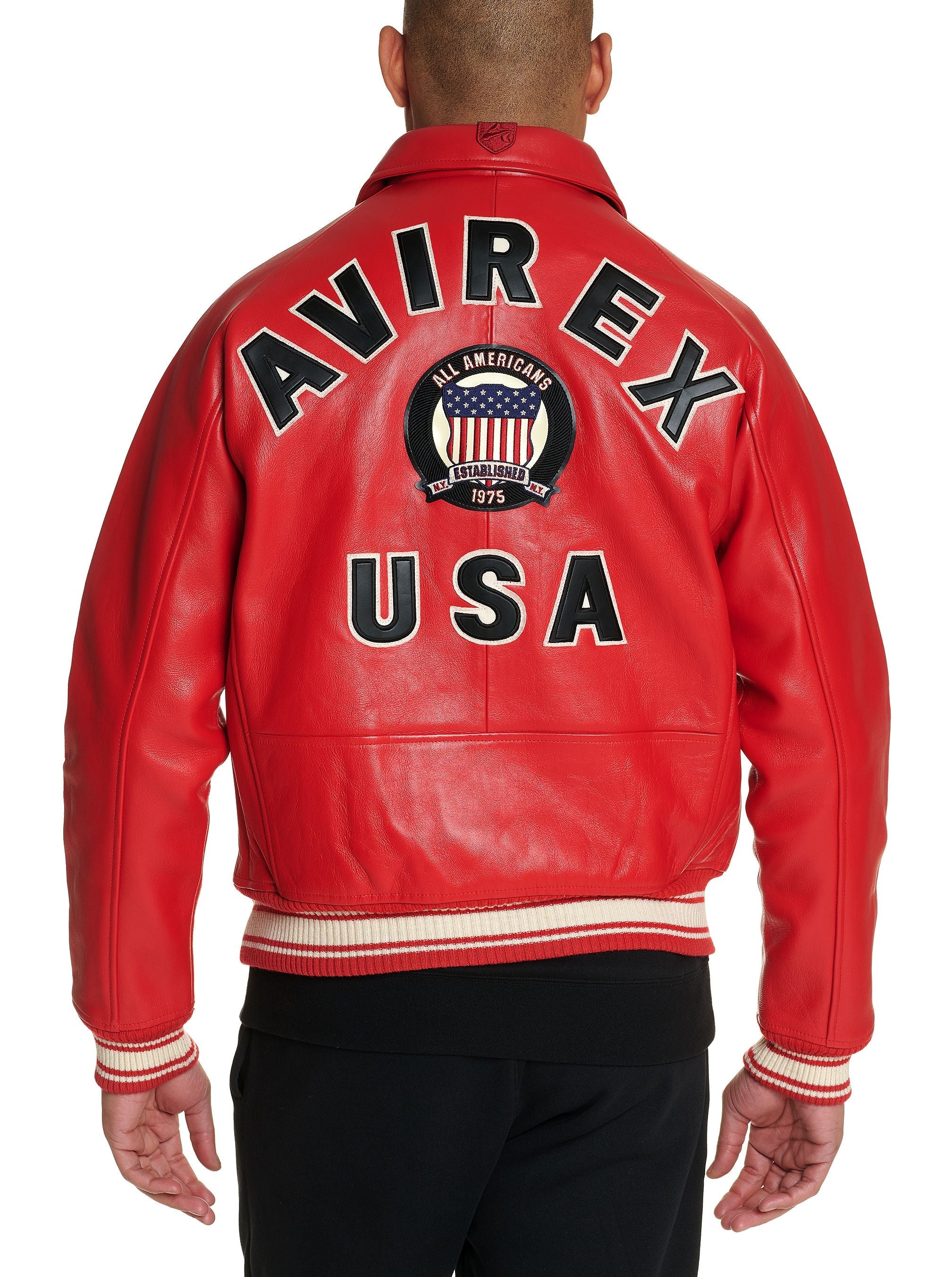 Avirex icon jacket (salvage red)